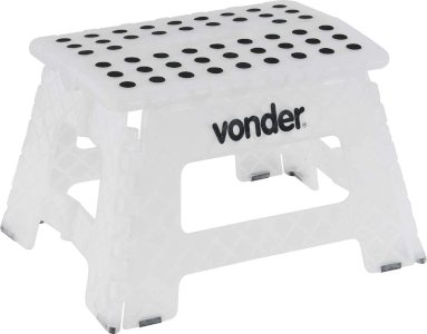 Banqueta de plástica dobrável 22cm - Vonder