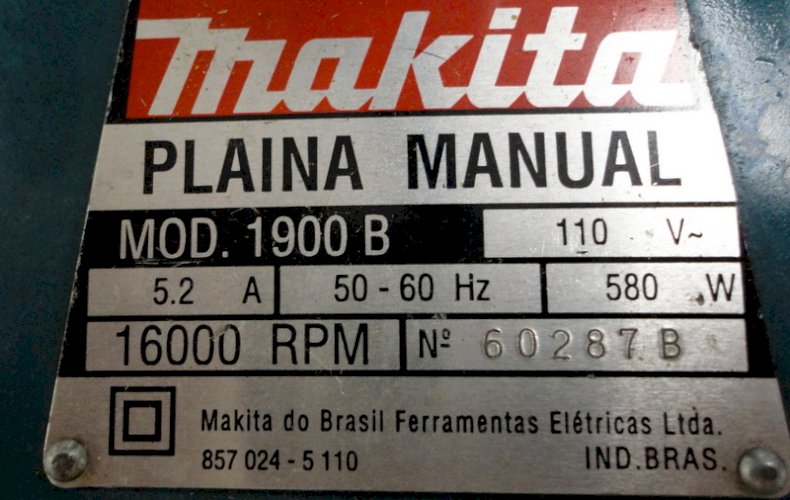 PLAINA MANUAL MAKITA
